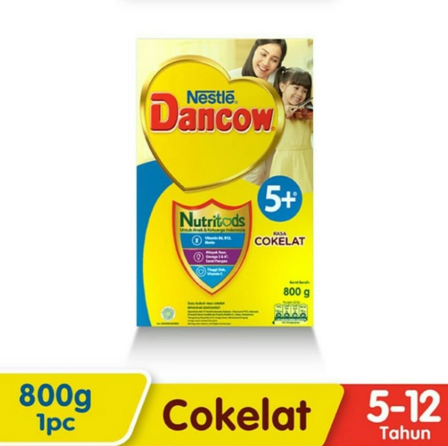 Dancow 5+ Cokelat dengan Nutritods 800gr